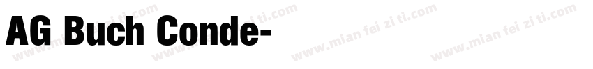 AG Buch Conde字体转换